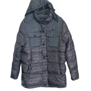 Rocawear Y2K Hooded Puffer Coat Jacket Mens Large